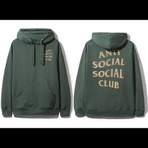 Anti Social Social Club Green Gold Hoodie